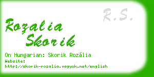 rozalia skorik business card